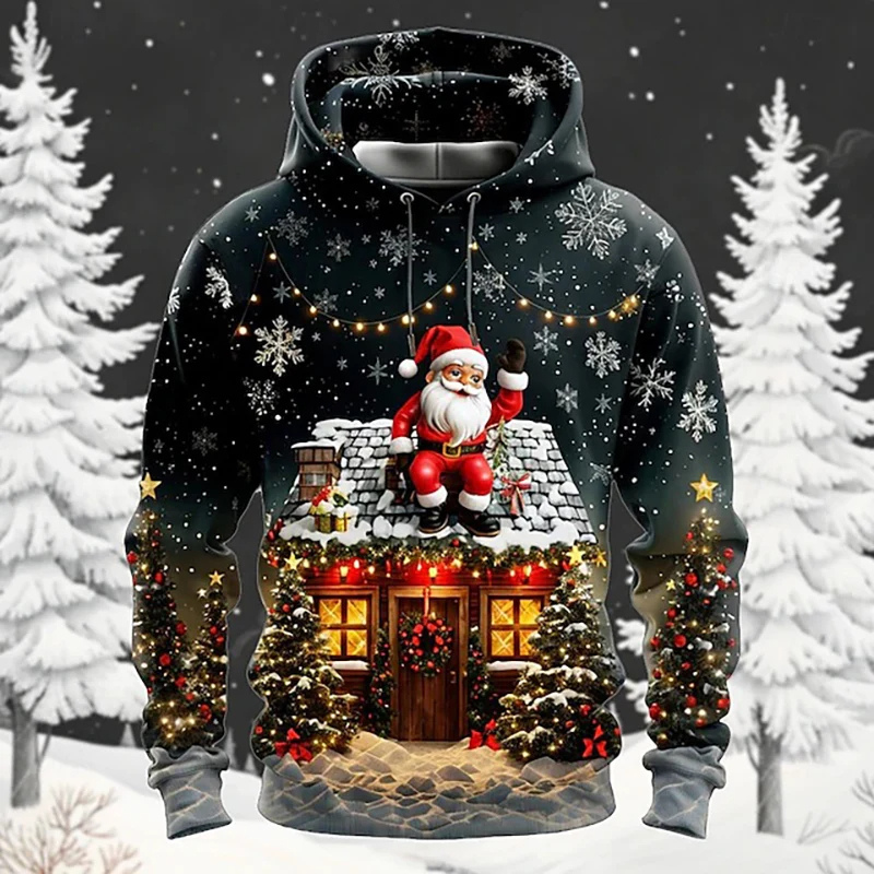 Festlicher Kapuzenpullover mit Verspielt-Design 3