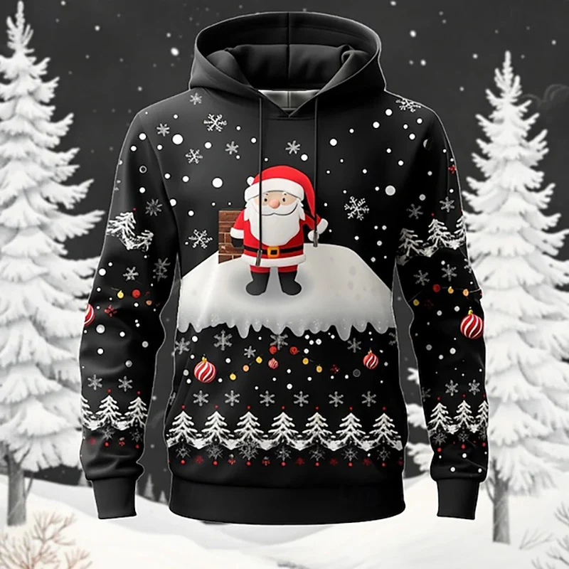 Festlicher Kapuzenpullover mit Verspielt-Design 4