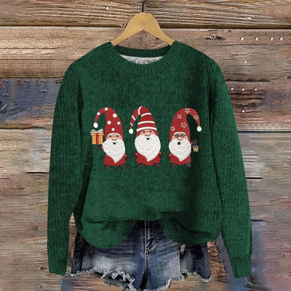 Festlicher Weihnachtspullover mit Weihnachtsmann-Design 3