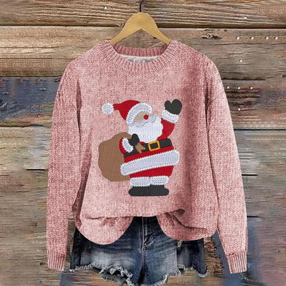 Festlicher Weihnachtspullover mit Weihnachtsmann-Design 4