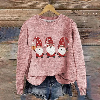 Festlicher Weihnachtspullover mit Weihnachtsmann-Design 7