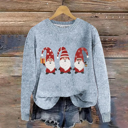 Festlicher Weihnachtspullover mit Weihnachtsmann-Design 8