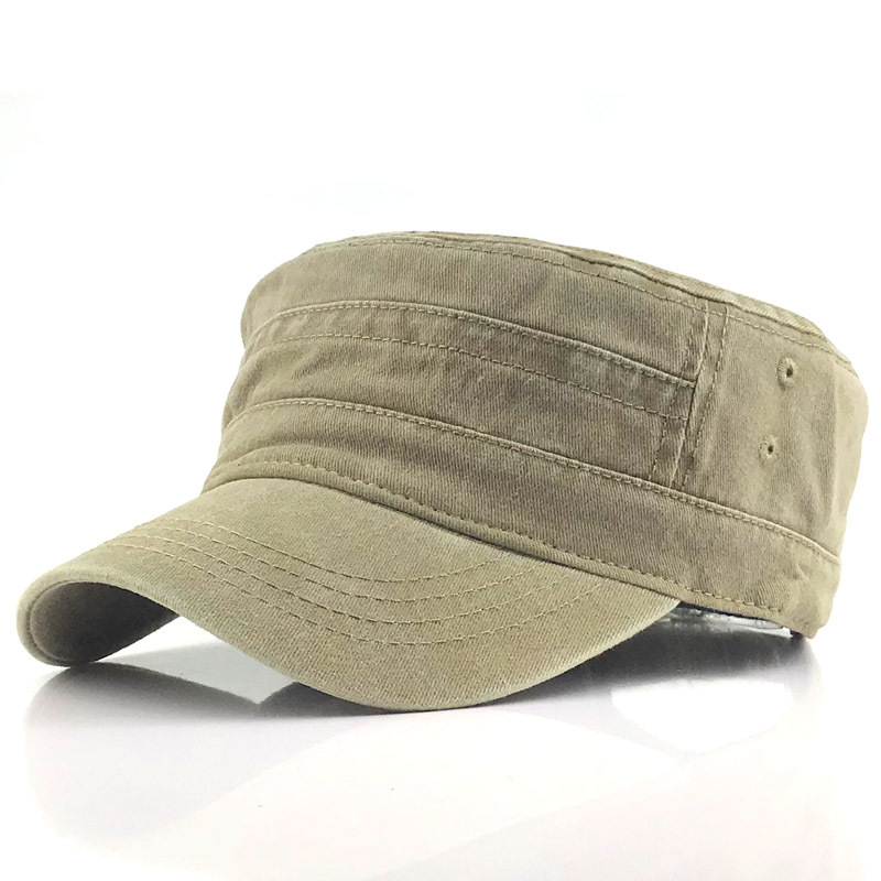 Herren Kadettenmütze Flachschirm Baumwolle Blau - Norvielle