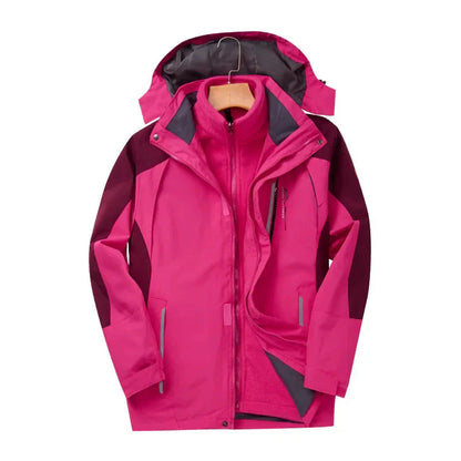 Herren Winterjacke 3-in-1 Regenjacke Wasserdicht