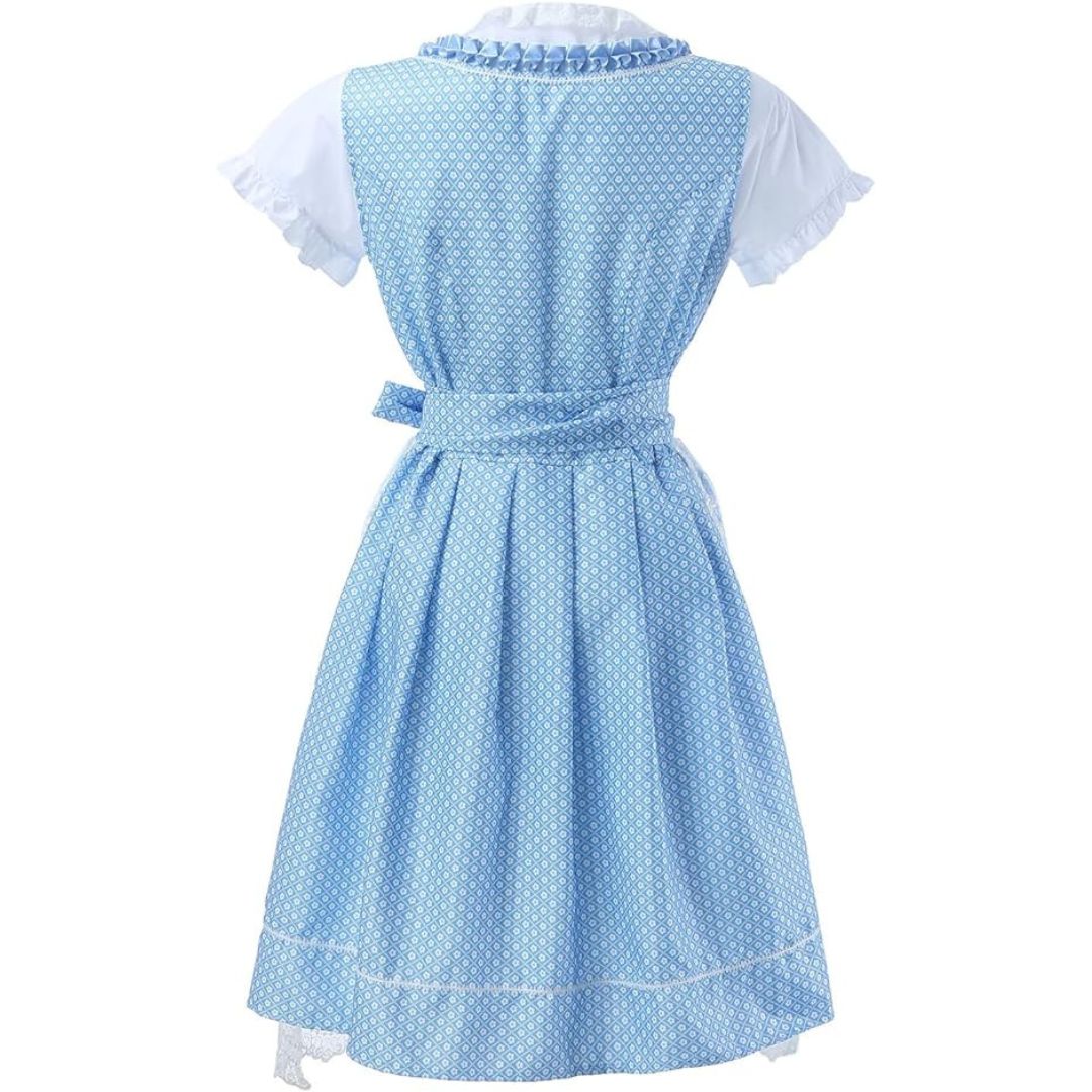 Dirndl mit Spitze Bestickung und Bandschnürung