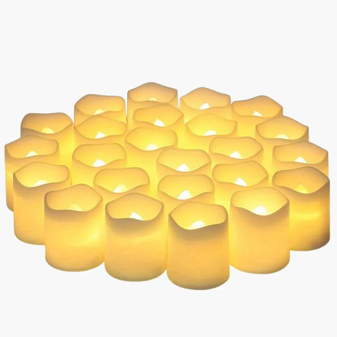 LED Teelichter Warmweiß Batteriebetrieben - Norvielle