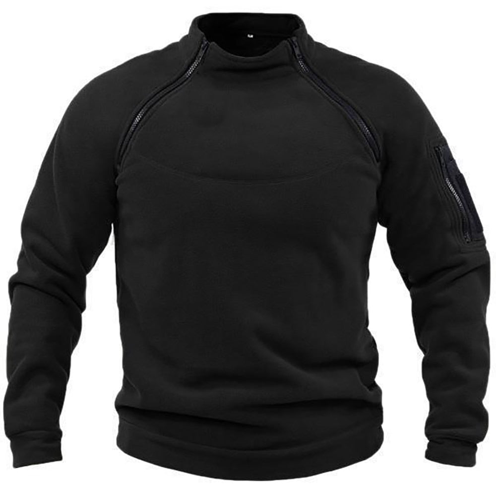 Herren Fleecepullover Warm Halbzipp für Outdoor - Norvielle