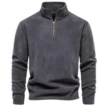 Herren Fleece-Pullover Halbzipp Warm Kurz - Norvielle