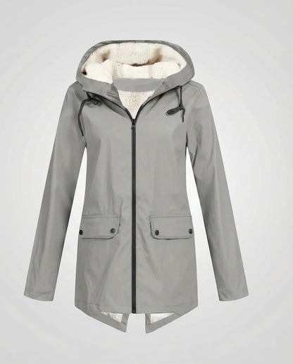 Norvielle Damen Wasserdichte Fleecejacke