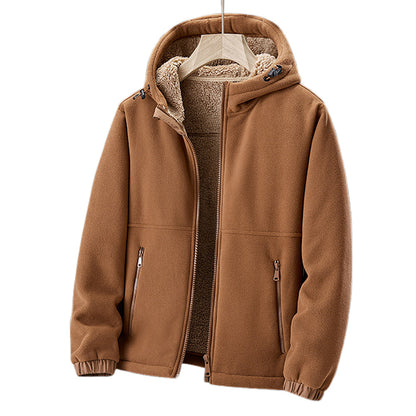 Herren Fleecejacke Mit Kapuze Leicht