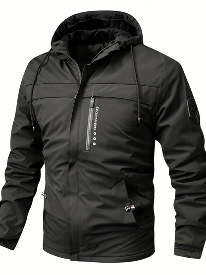 Herren Fleecejacke Mit Kapuze Regelmäßig