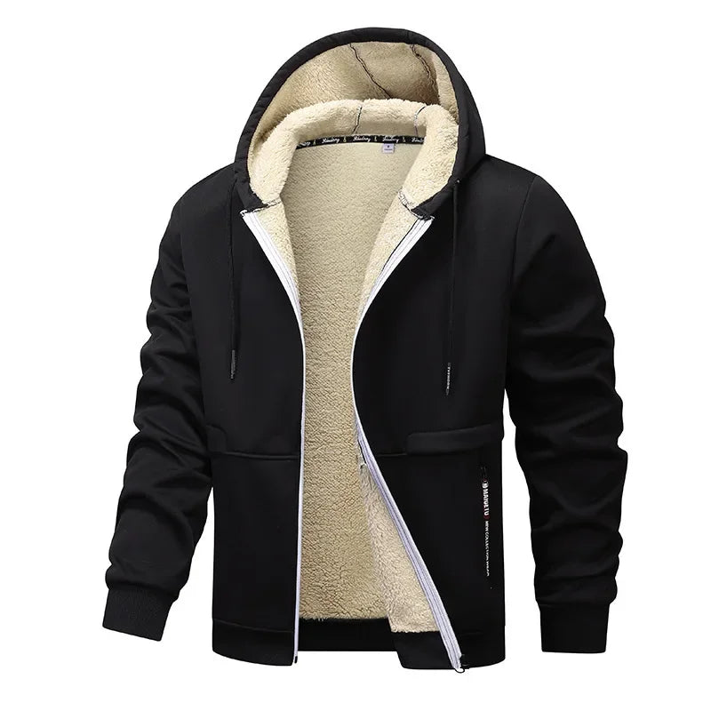 Herren Fleecejacke Lockere Passform Casual