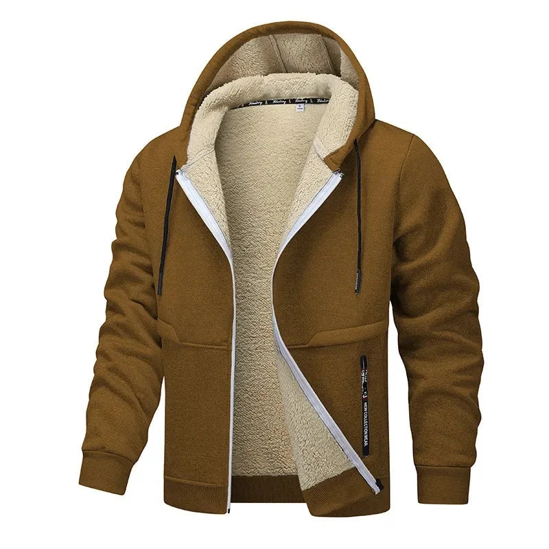 Herren Fleecejacke Lockere Passform Casual