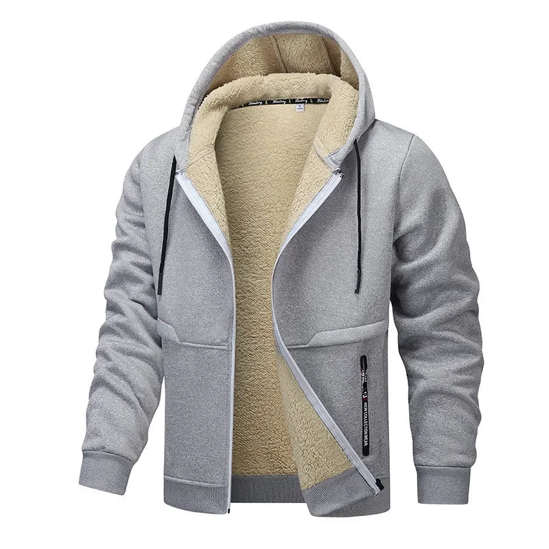 Herren Fleecejacke Lockere Passform Casual