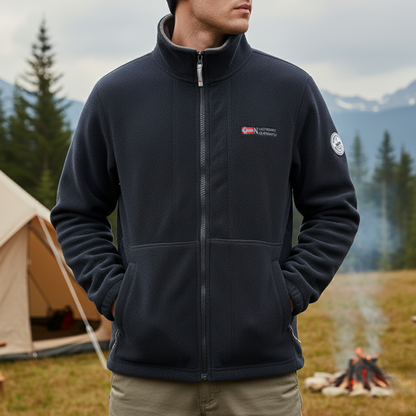 Herren Fleecejacke Thermal Atmungsaktiv Normale Passform