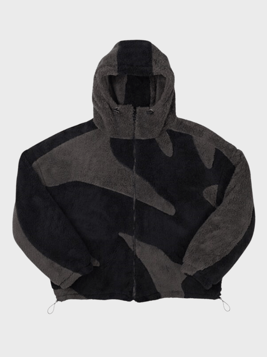 Herren Fleecejacke Urban Minimalistisch Schwarz - Norvielle