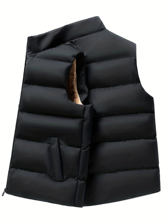 Herren Fleece-Weste Stehkragen Praktische Taschen - Norvielle