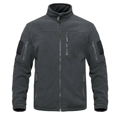 Fleecejacke - Warme taktische Zip-Up Fleecejacke für Männer-Dunkelgrau-XS-Chaps Herrenmode