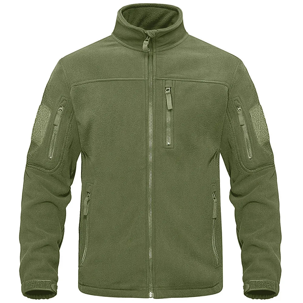 Männer Fleecejacke Warme Zip-Up Fleecejacke Schwarz - Norvielle