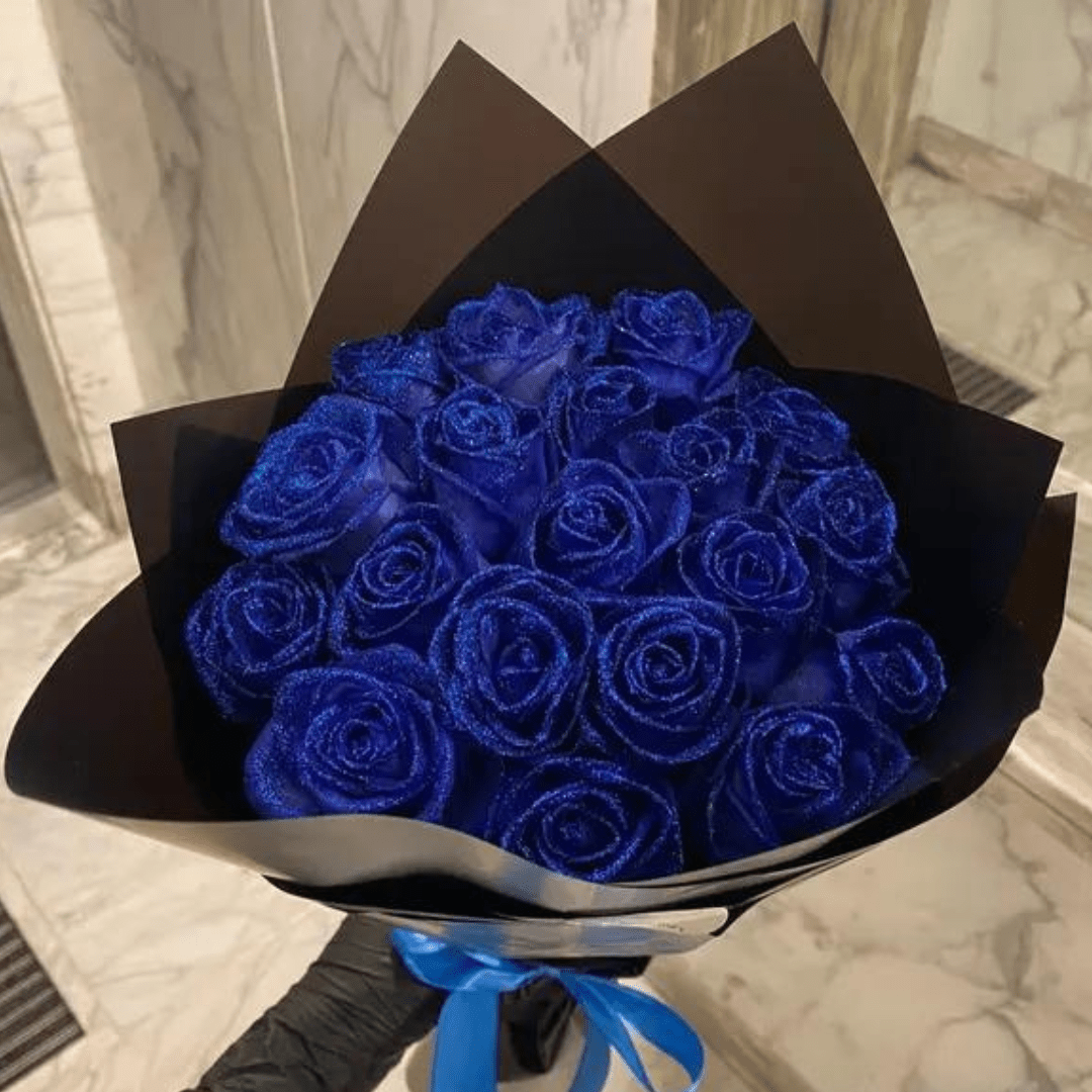 Künstliche Glitzerrose Everbloom für Romantik und Wohnkultur - Norvielle