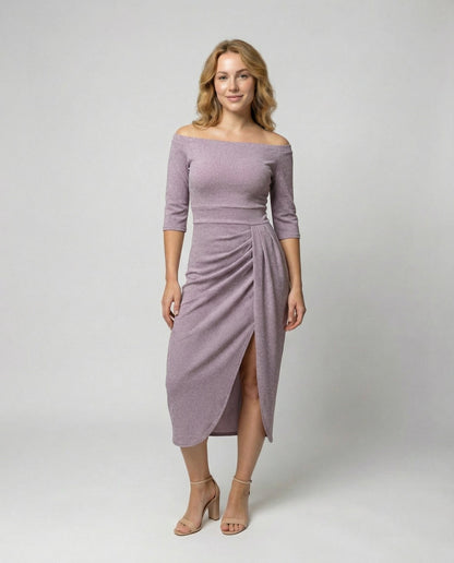 Damen Abendkleid Glänzend Elegant - Norvielle