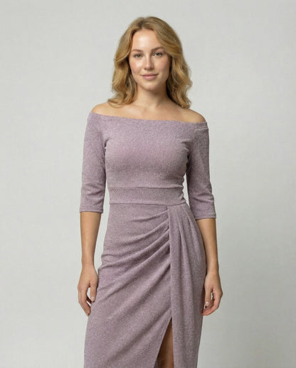 Damen Abendkleid Glänzend Elegant