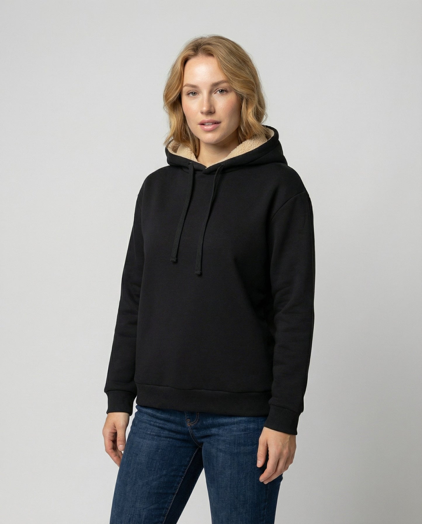 Damen Fleece-Hoodie Warm Kuschelig Grau - Norvielle