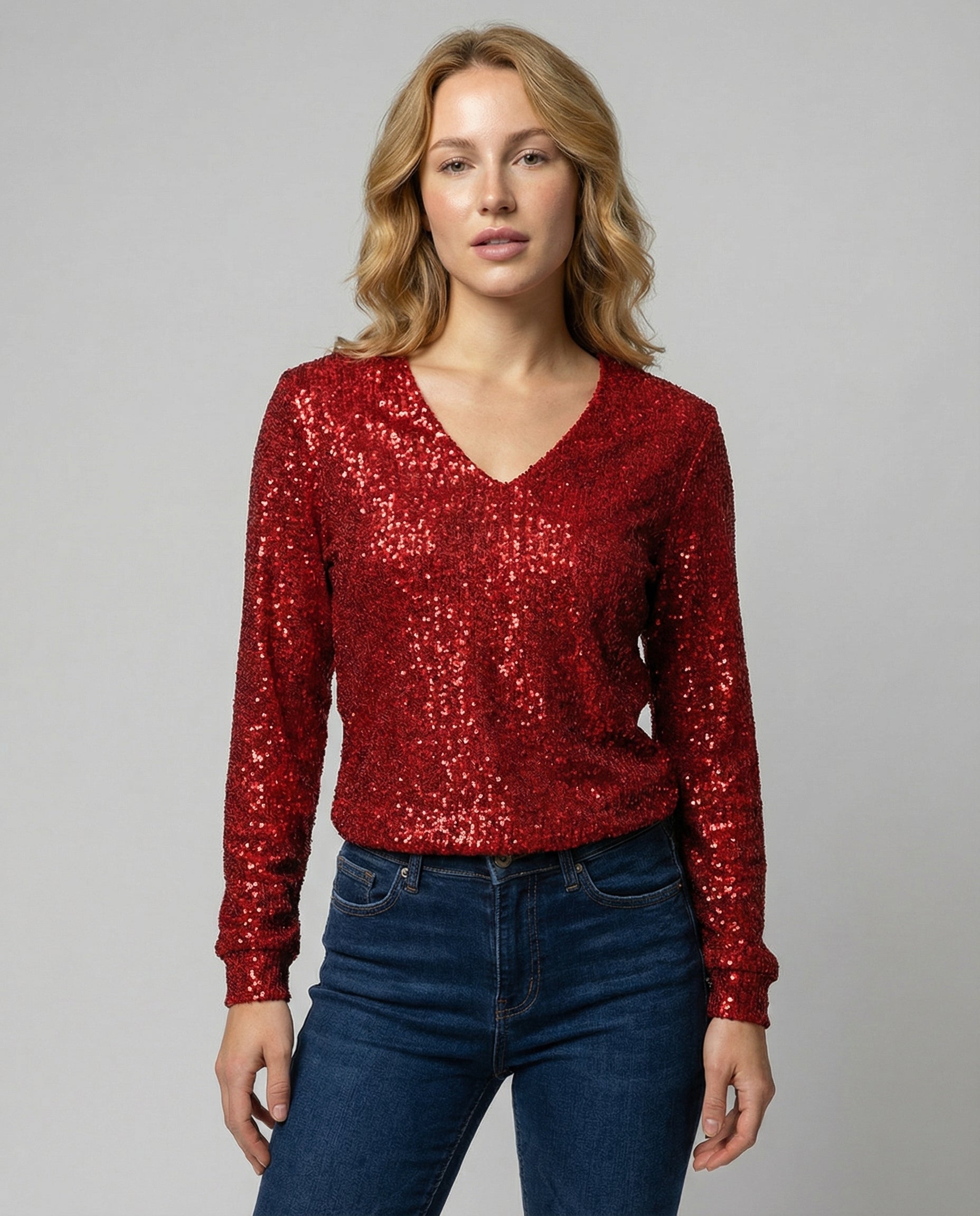 Damen Glitzer mit Pailletten - Norvielle