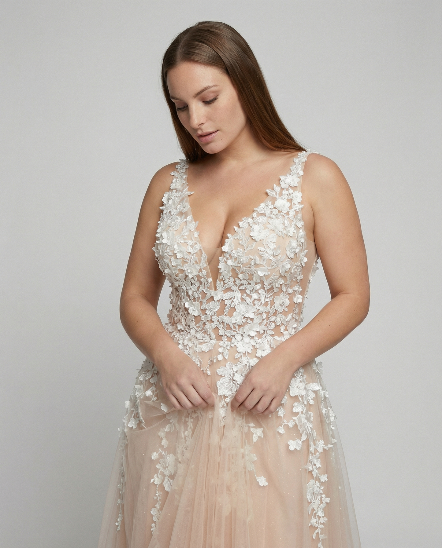 Elegantes A-Linie Hochzeitskleid