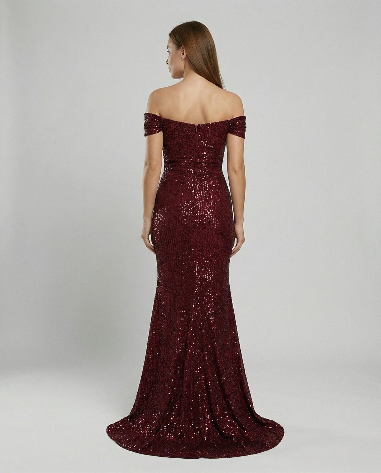 Damen Off-Shoulder Abendkleid Elegantes