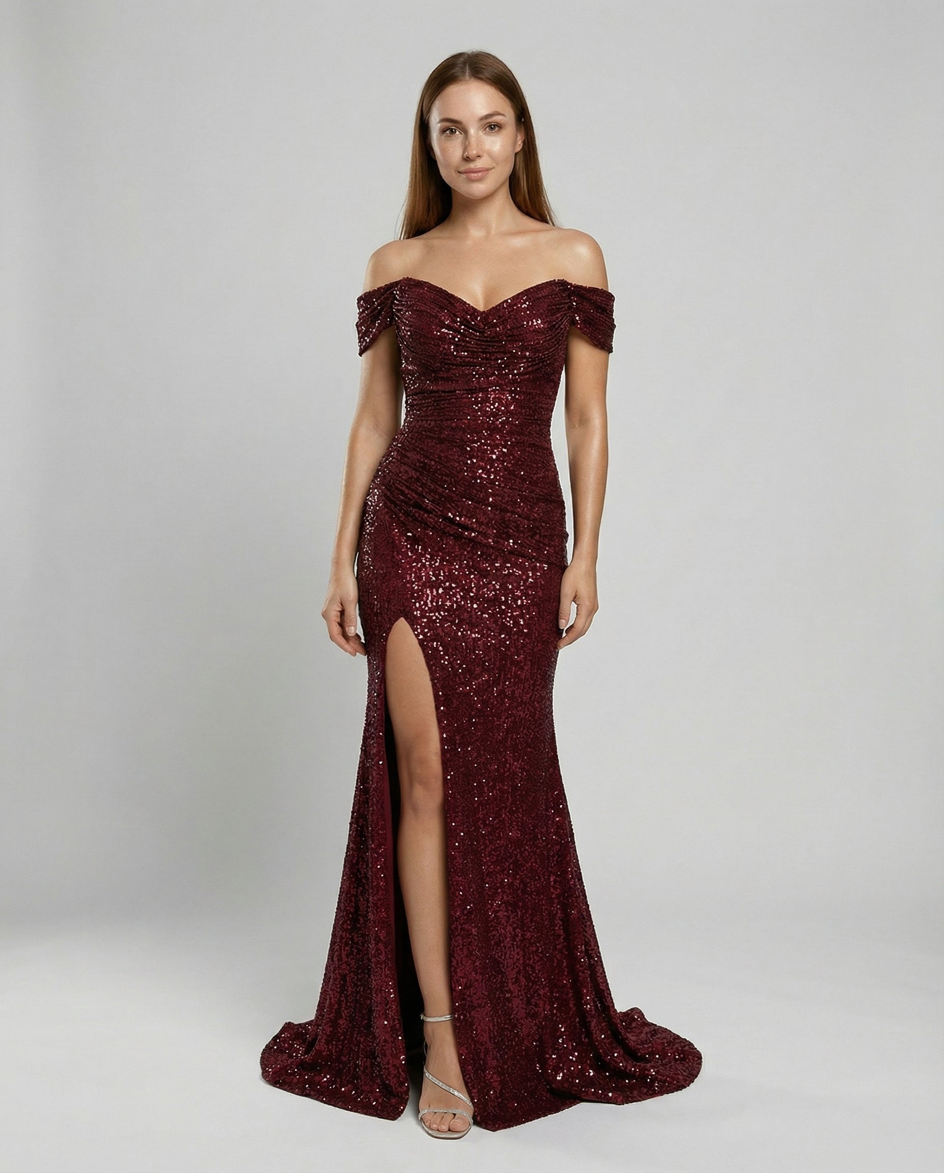 Damen Off-Shoulder Abendkleid Elegantes - Norvielle