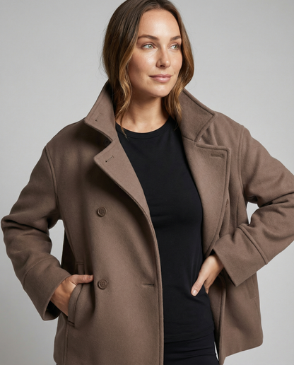 Damen Cropped Jacke Modern