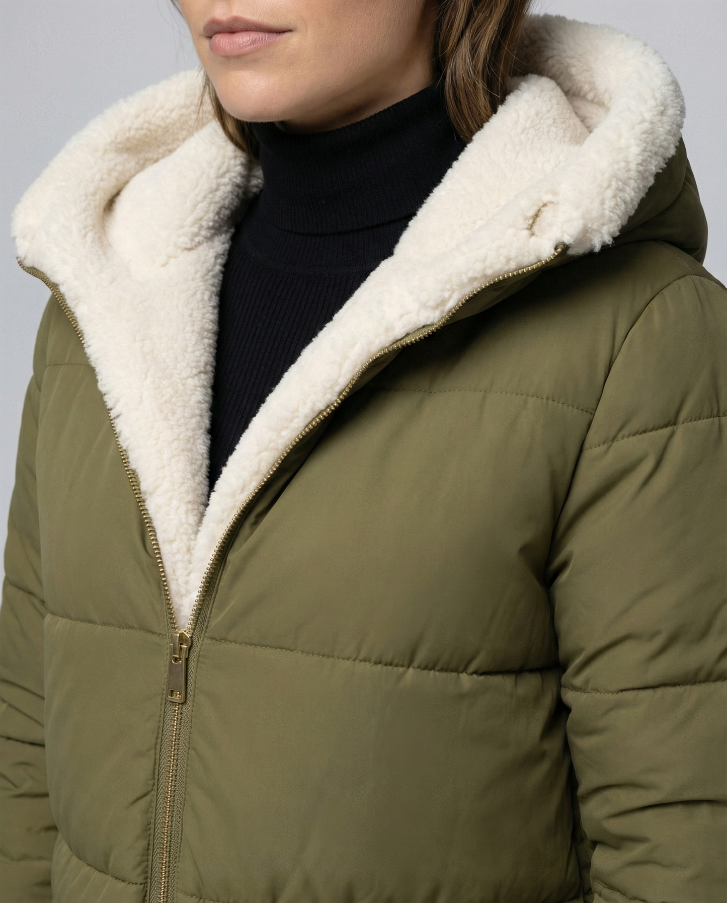 Damen Winterjacke Reversibel