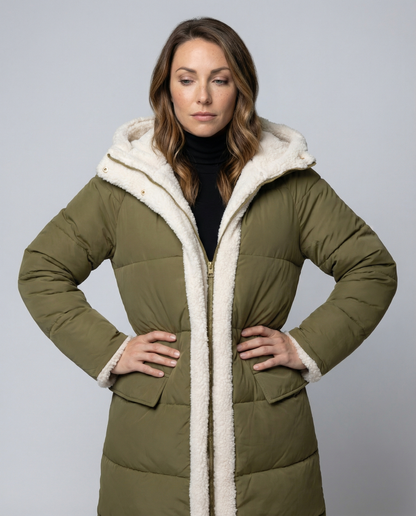 Damen Winterjacke Reversibel