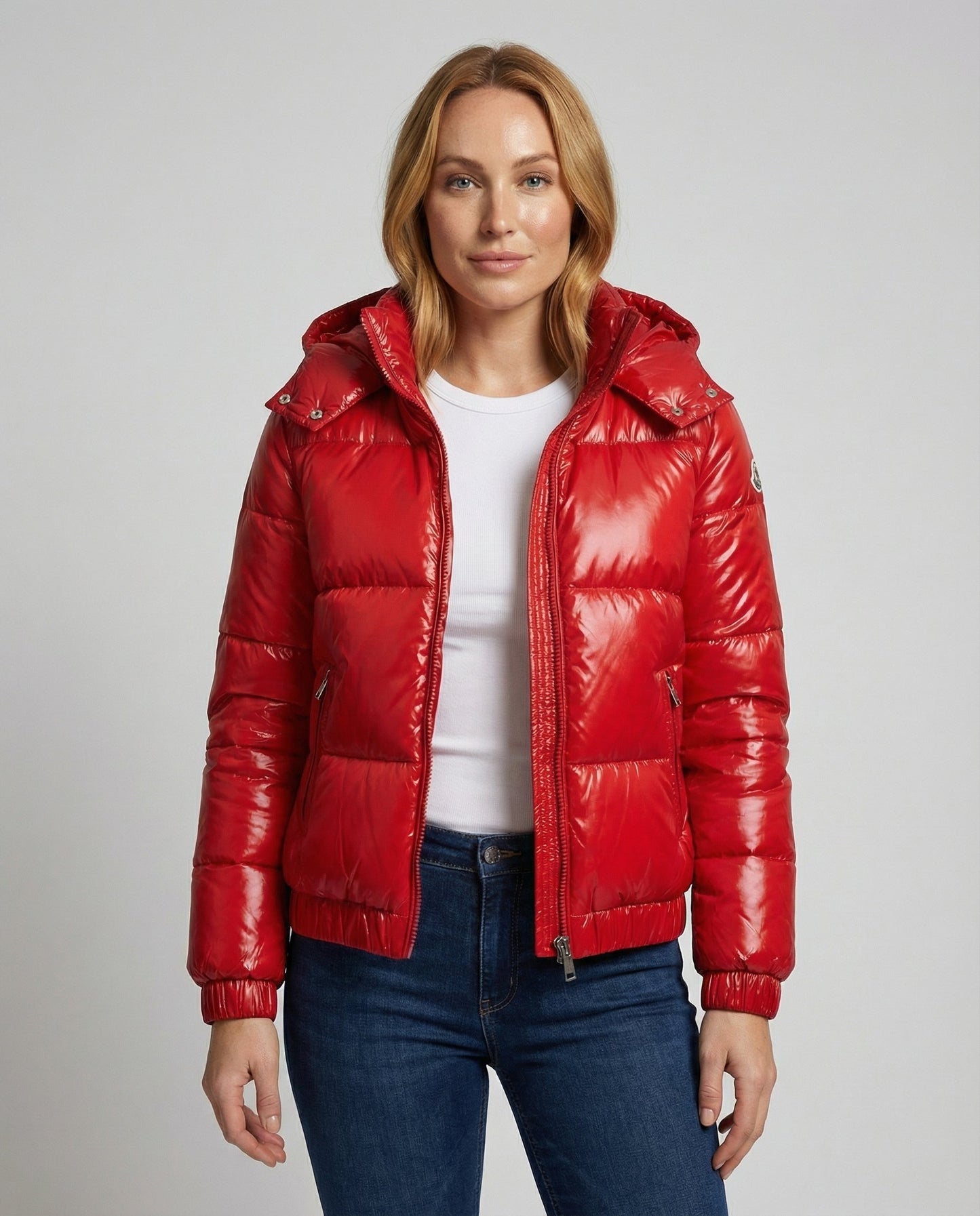 Damen Winterjacke Glänzend - Norvielle