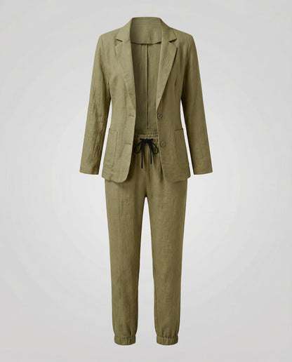 Damen Blazer Jogger Set Elegantes Design