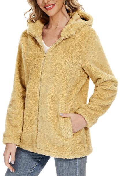 Norvielle Damen Fleecejacke Mit Kapuze