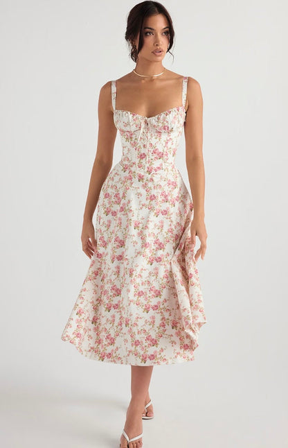 Norvielle Damen Taillenformendes Sommerkleid