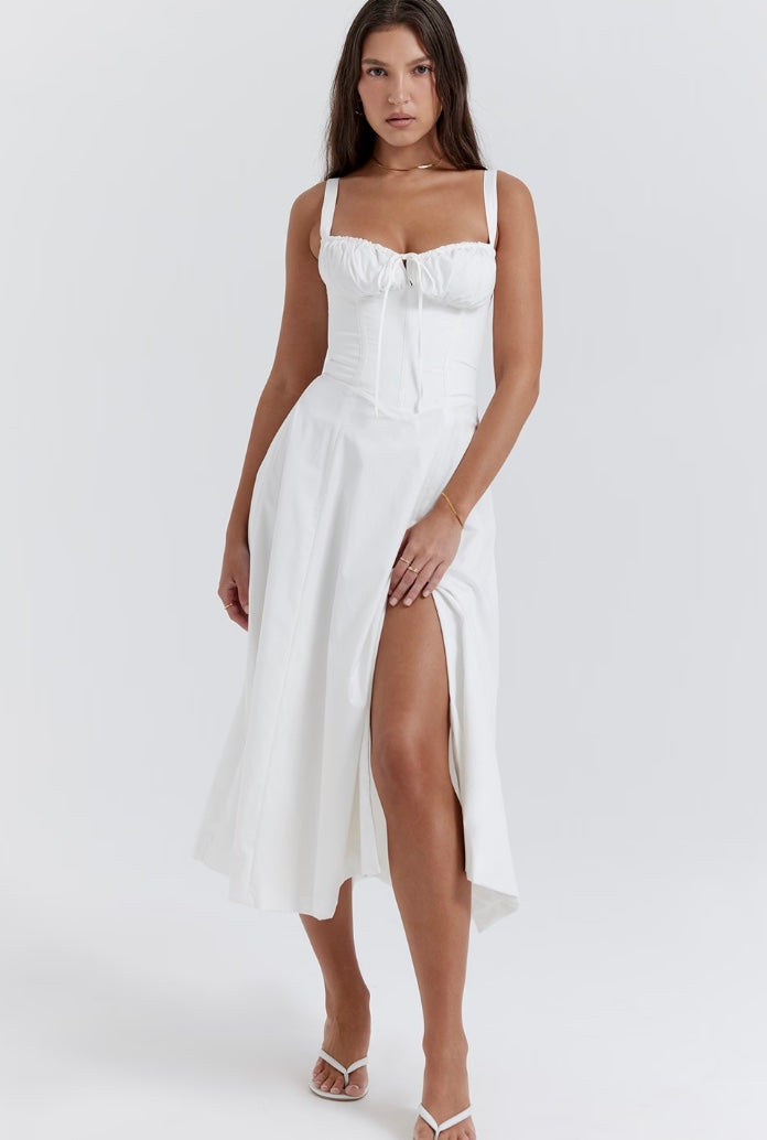 Norvielle Damen Taillenformendes Sommerkleid