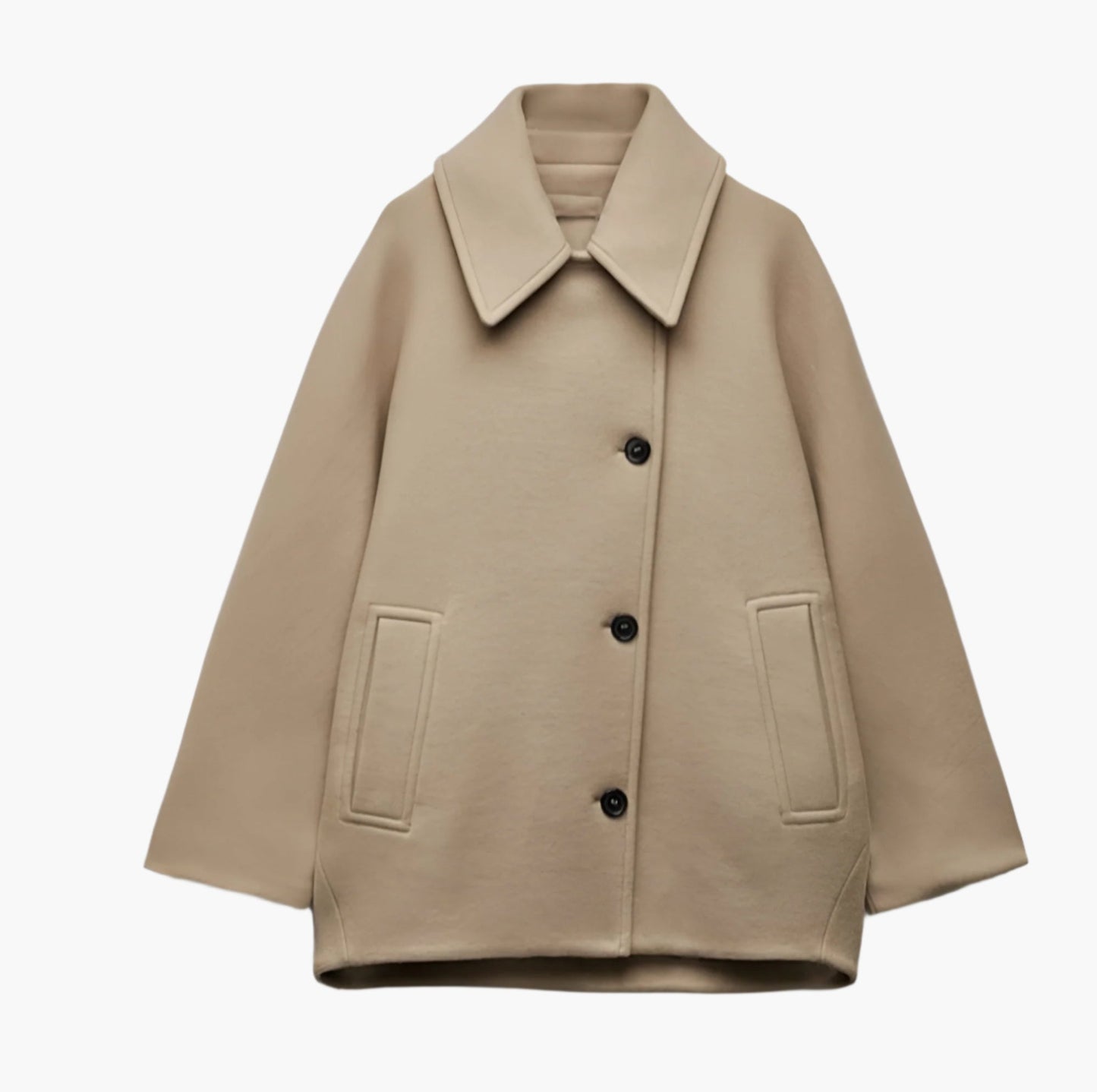Damen Wintermantel Oversized Gerade Geschnitten