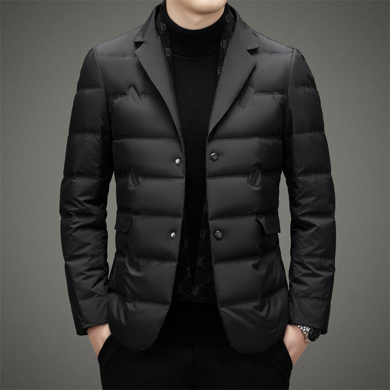Damen Daunenjacke Taillierte Passform Doppelt Gepolstert