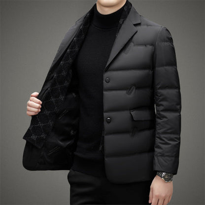 Damen Daunenjacke Taillierte Passform Doppelt Gepolstert