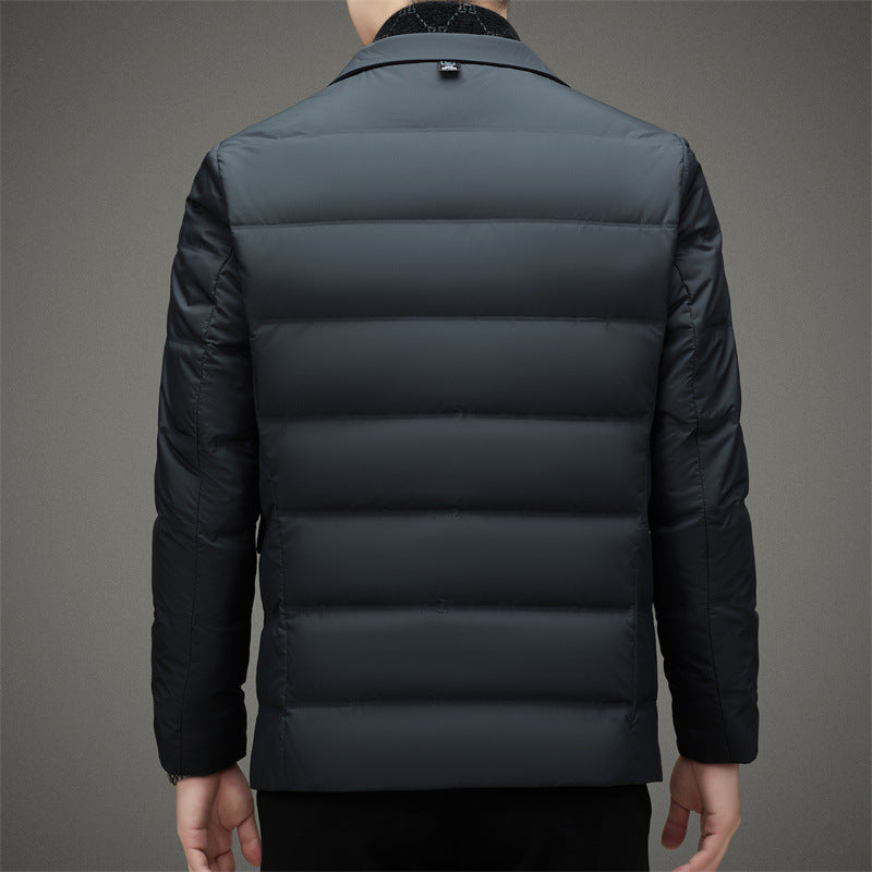 Damen Daunenjacke Taillierte Passform Doppelt Gepolstert