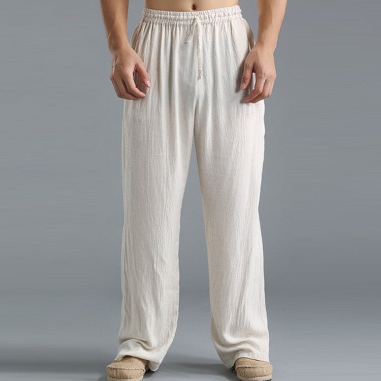 Herren Freizeithose Leicht Baumwolle Beige - Norvielle