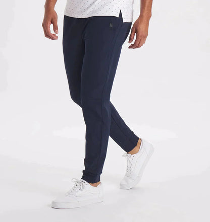 Freizeithosen | Kordelzug | Stretch | Slim Fit Jogger | Herrenhosen-Mitternachtsmarine-XS-Chaps Herrenmode