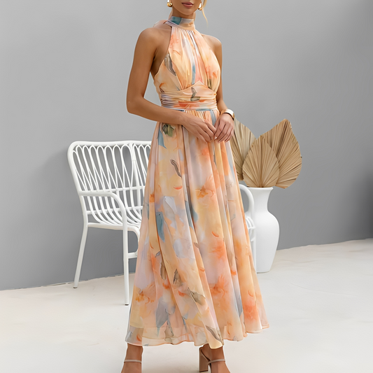 Damenkleid Elegant Kasandrah Seide Schwarz - Norvielle