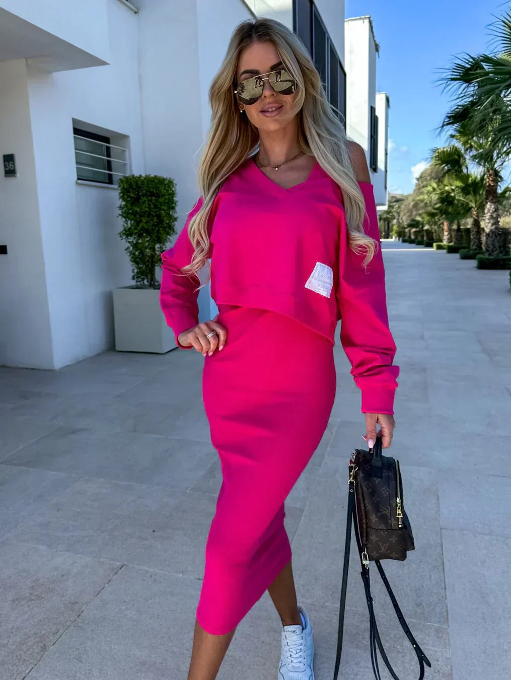 Norvielle Damen Trendkleid