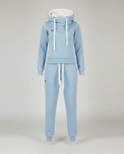 Damen Sportlicher Jogginganzug Warm Fleece