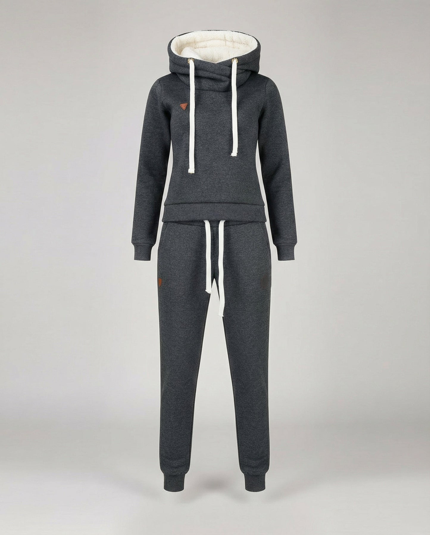 Damen Sportlicher Jogginganzug Warm Fleece