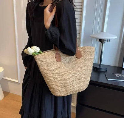 Strandtasche Stroh Natur